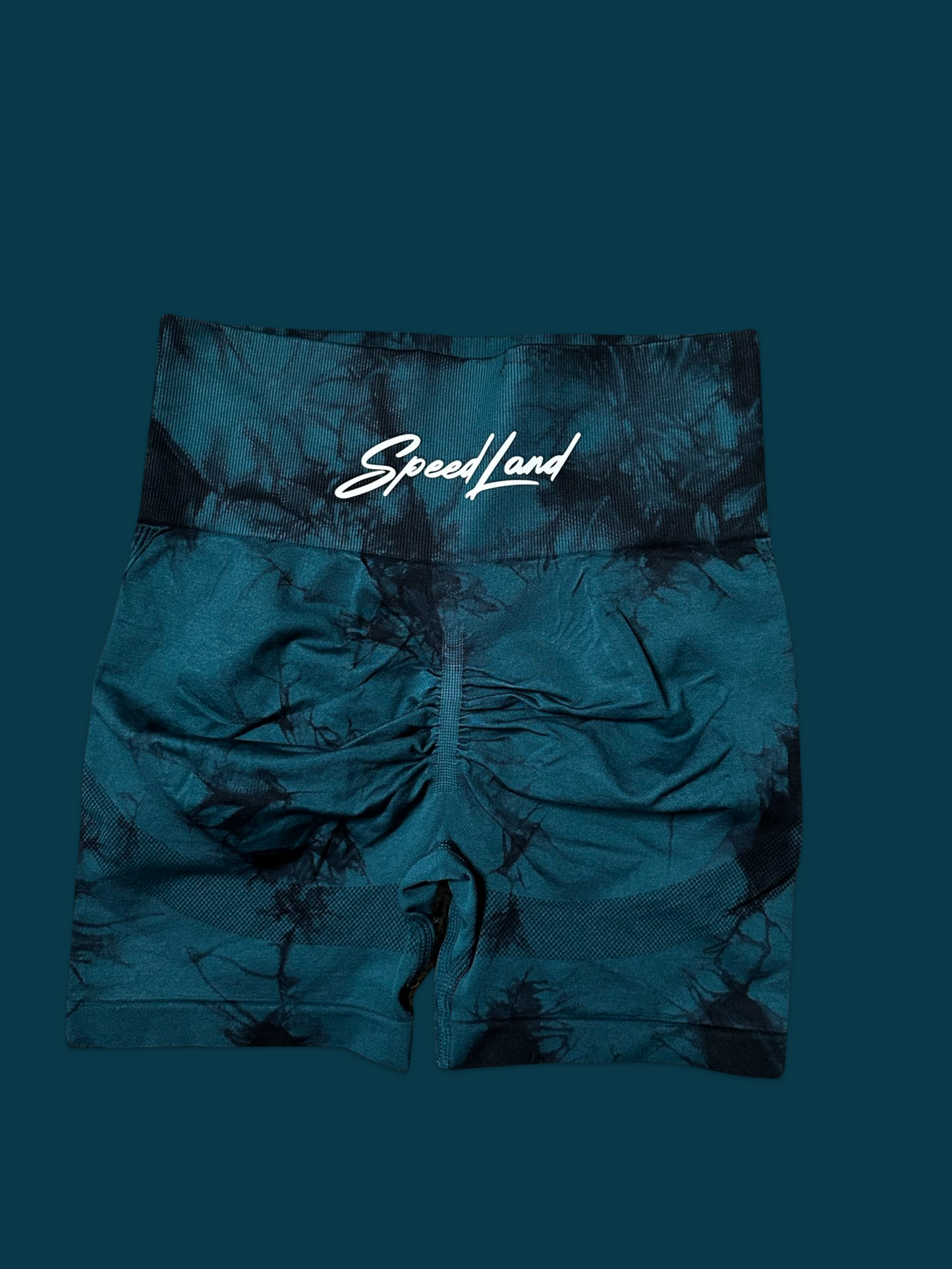 SL Green Tie Dye Women Leggings Shorts