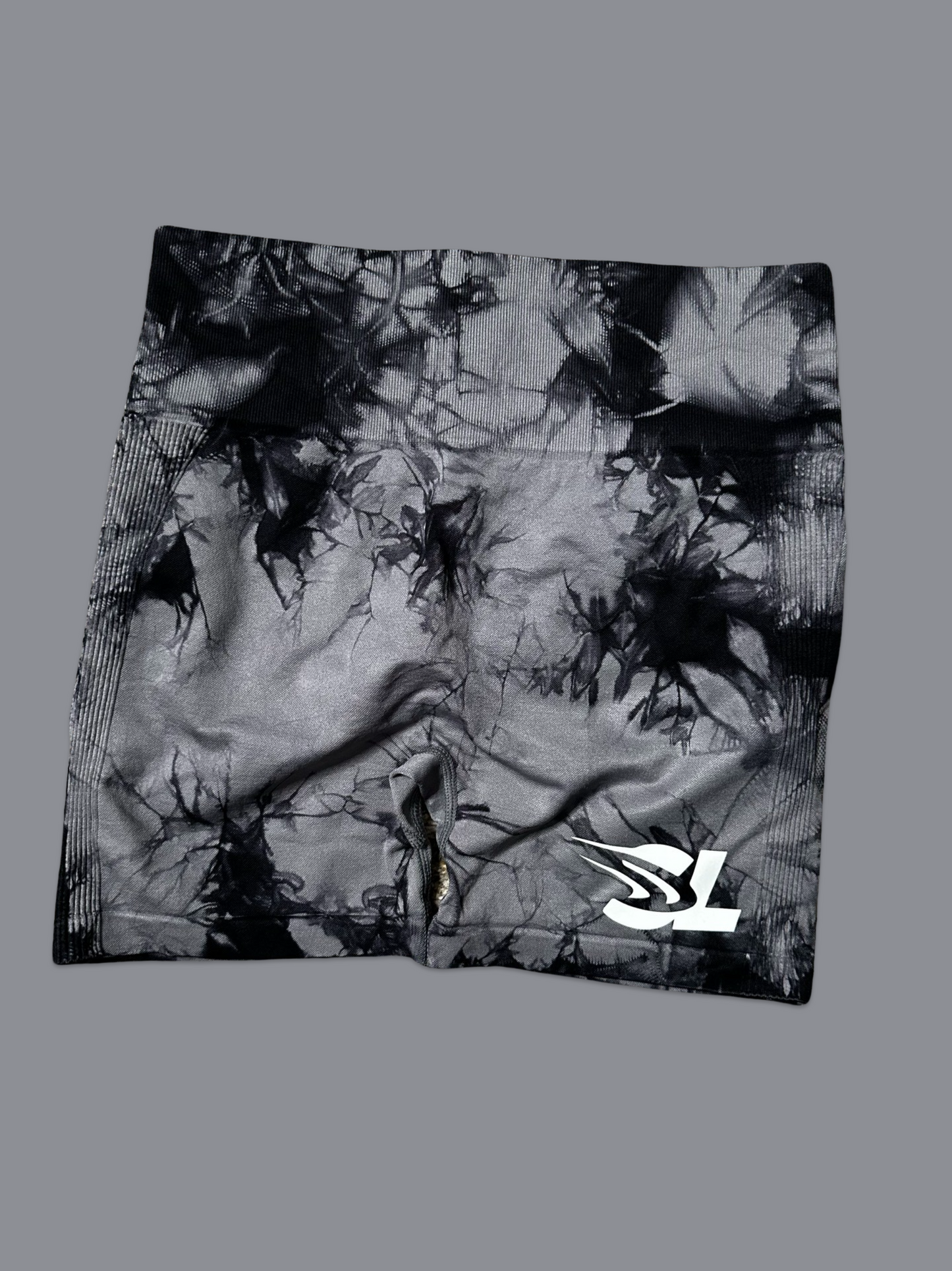 SL Wolf Gray Tie Dye Women Leggings Shorts