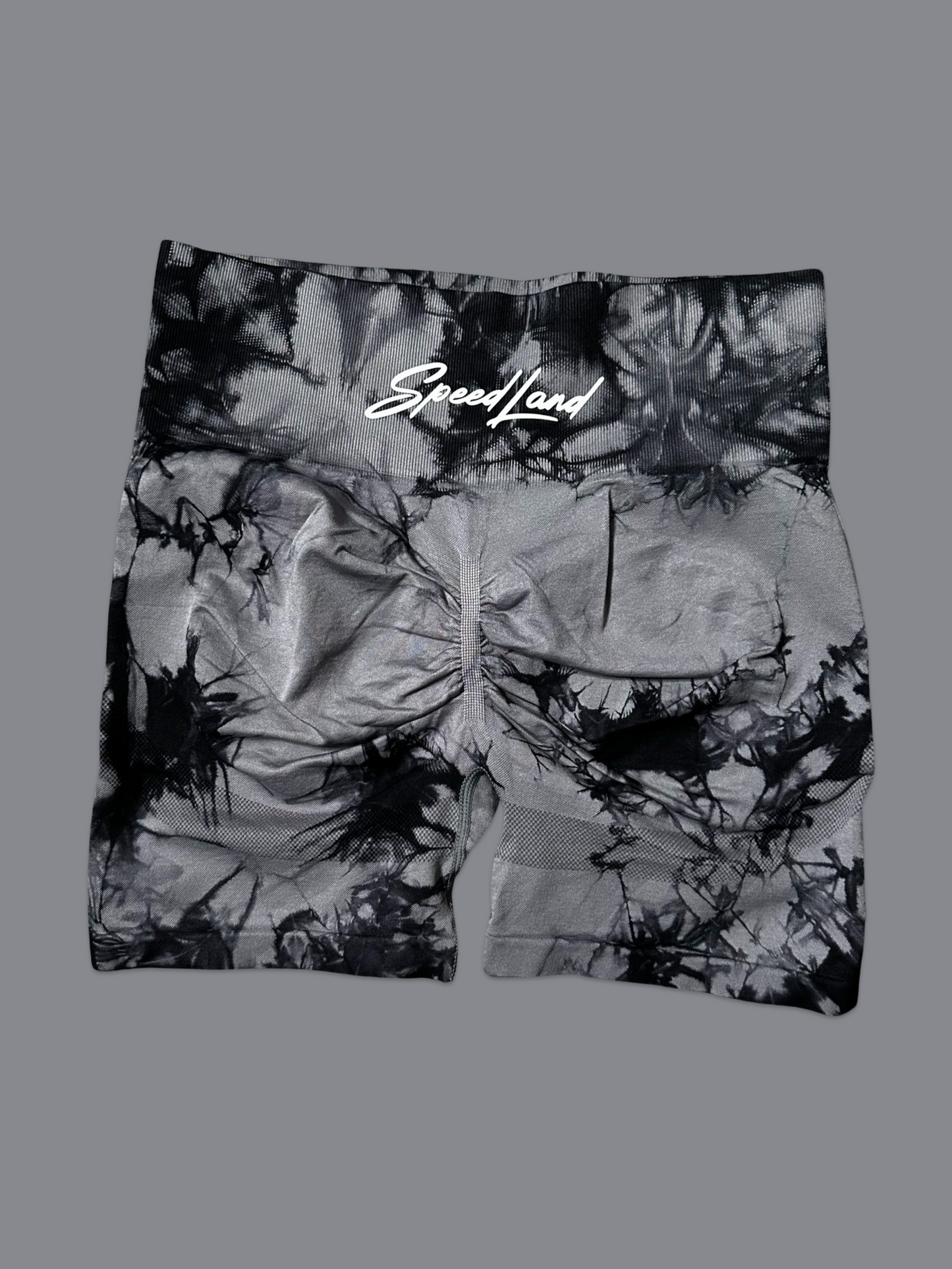 SL Wolf Gray Tie Dye Women Leggings Shorts