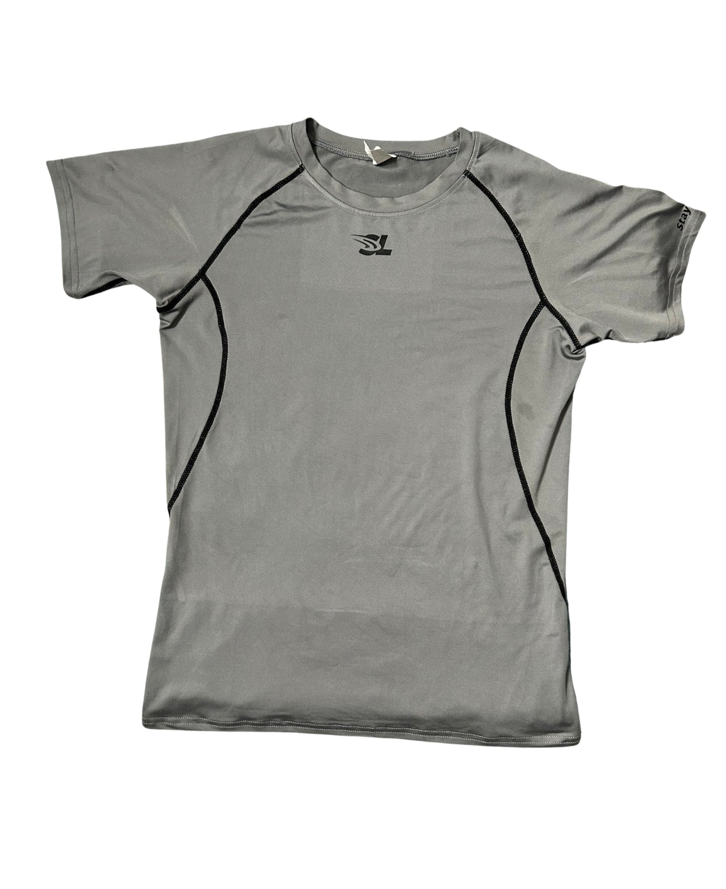 SL Grey Shirt With Black Logo